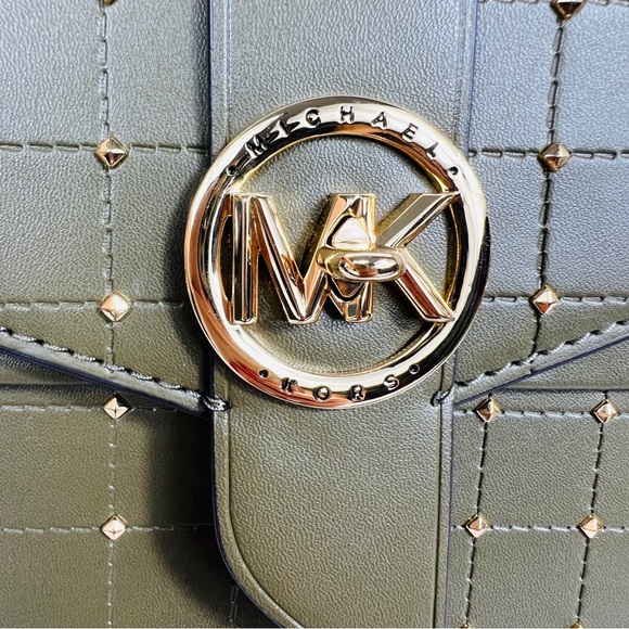 Michael Kors Olive Green Convertible Crossbody Shoulder Chain Bag NWT - Picture 5 of 14